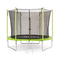 Trampolína CROSS se sítí, zeleno černá, 306x306x250cm