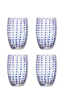 Sada skleniček Bloomingville Brinley 350 ml 4-pack modrá barva