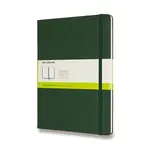 Zápisník Moleskine - tvrdé desky, XL, čistý - tm. zelený