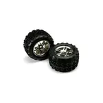 Traxxas kolo 3.8", disk Split Spoke H17 chromovaný, pneu Talon (pár)