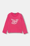 Dětské bavlněné tričko s dlouhým rukávem United Colors of Benetton