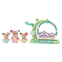 Sylvanian Families Jelenčátka na květinové houpačce