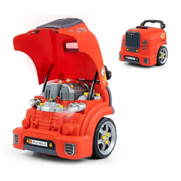 Realistický model prednej časti auta s otváracou kapotou Milly Mally N-GINE red , 20C59012