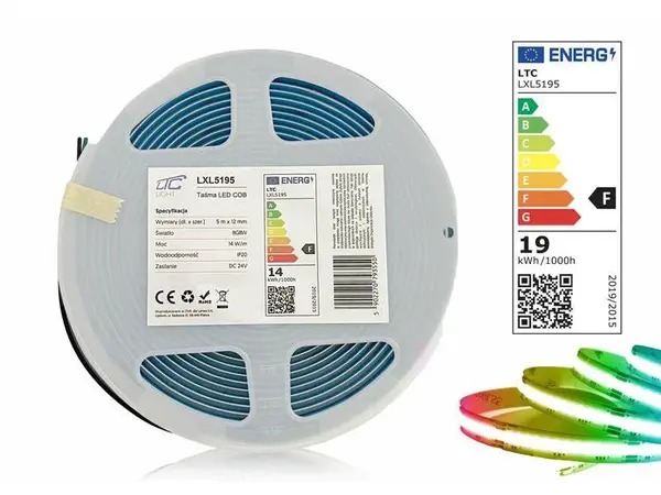 LED pásek 24V IP20 70W RGBW 5m LTC LXL5195