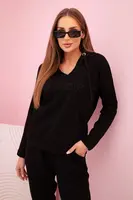 Kesi Dámsky komplet s kapucňou a maskáčovou potlačou khaki + ecru