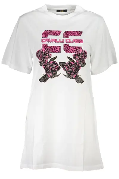 Biele krátke šaty Cavalli Class