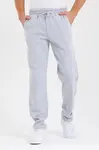 62819 Dewberry Straight Leg Back Pocket Detailed Sweatpants-GREY