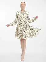 Cream women's knee-length shirt dress ORSAY - Women's