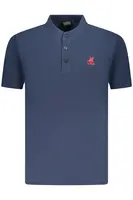 Pánske modré polo tričko s krátkym rukávom