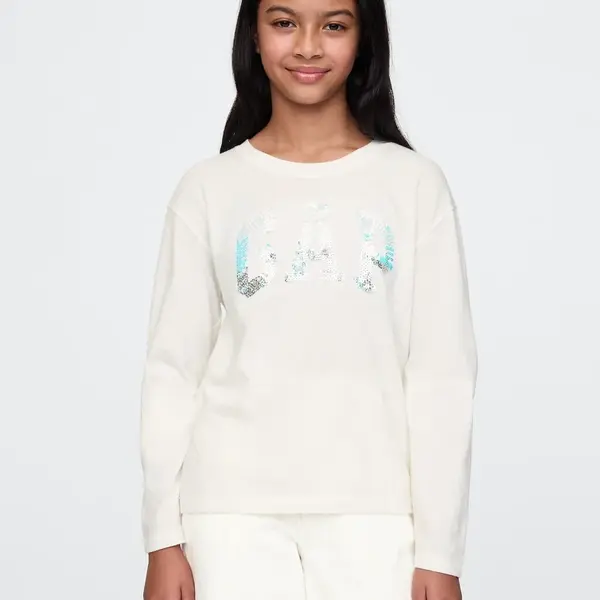 GAP Children's T-shirt with sequin logo - Girls