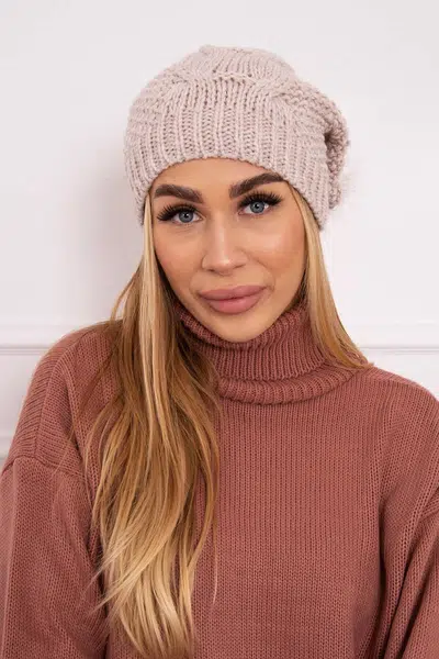 marka niezdefiniowana Čapica s fleece Karolina K243 béžová