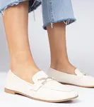 Gemre Béžové elegantné mokasíny s kamienkami Banzao