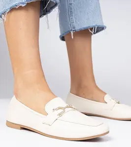 Gemre Béžové elegantné mokasíny s kamienkami Banzao