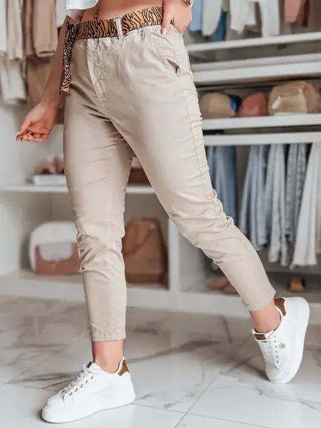 Dámske casual nohavice s opaskom MADELINA