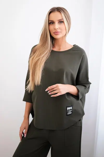 Set Punto Milano winter sweatshirt + pants khaki