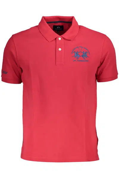 LA MARTINA MEN'S SHORT SLEEVE POLO SHIRT RED