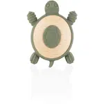 Zopa Silicone Wooden Teether Turtle kousátko 0 m+ Forest Green 1 ks