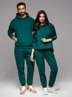 Ombre UNISEX sweatshirt set hoodie + drawstring pants in athleisure style