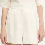Kraťasy Undress Code dámské, béžová barva, high waist, 949