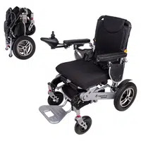 Elektrický invalidní vozík inSPORTline Hawkie II 700W stříbrná