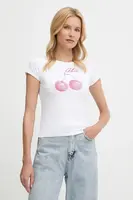 Tričko Guess dámské, bílá barva, W5YI30 K49A1