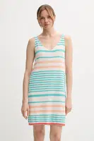 Bavlněné šaty United Colors of Benetton tyrkysová barva, mini, 11945V006