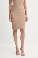 Sukně Guess PRISCA béžová barva, mini, pouzdrová, W5YD64 KAQL2