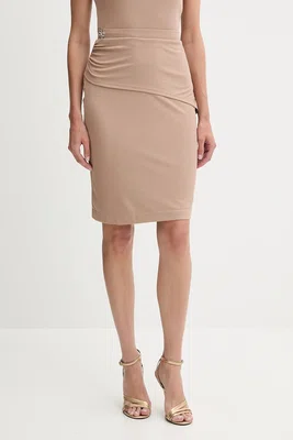Sukně Guess PRISCA béžová barva, mini, pouzdrová, W5YD64 KAQL2