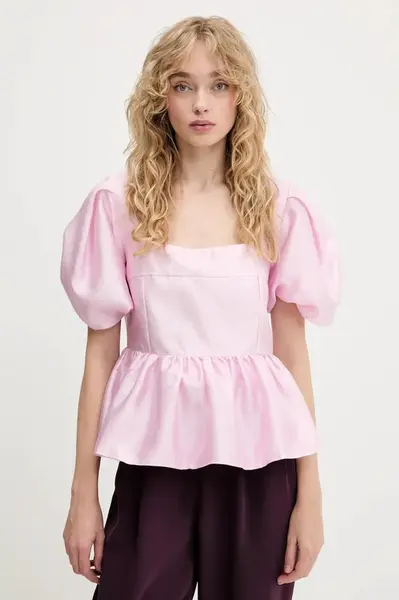 Halenka Stine Goya dámská, růžová barva, hladká, SG-PF25-T073-2067