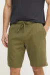 Bavlněné šortky Guess pánské, zelená barva, F5GD00 KC5Y1