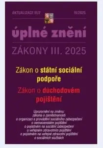Aktualizace III/2 2025 - Zákon státní sociální podpoře