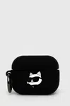 Pouzdro na airpod Karl Lagerfeld AirPods Pro 2 černá barva