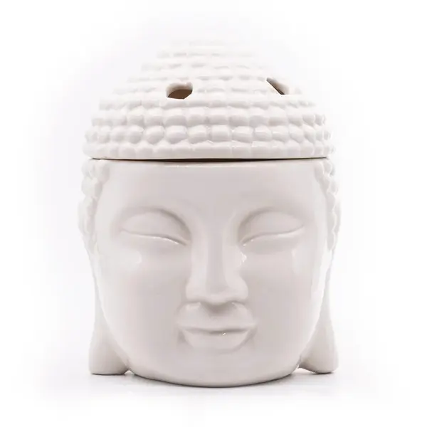 ARÓMALAMPA Bílá porcelán Buddha