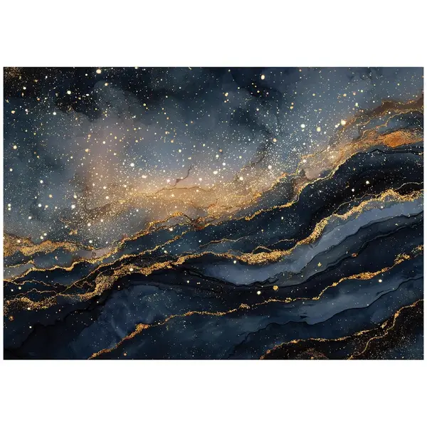 Wallarena FOTOTAPETA Mramor Abstraktní Černá 416x254 cm
