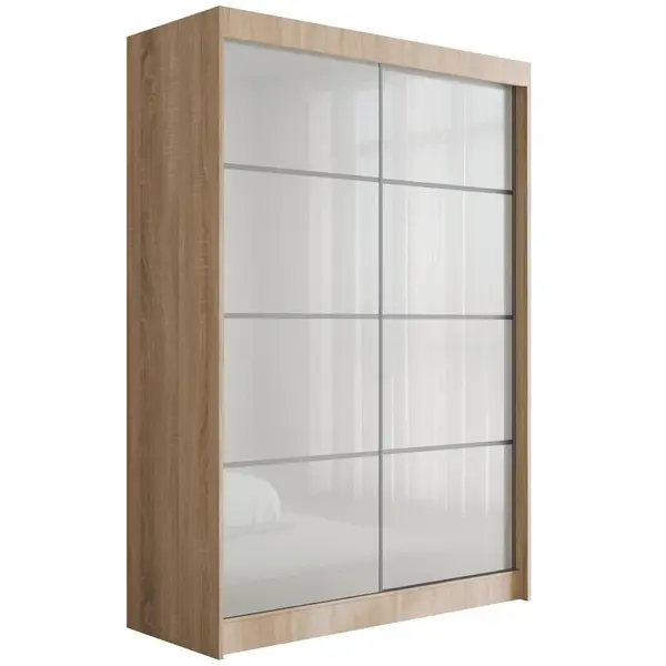 ALTDECOR ŠATNÍ SKŘÍŇ PEKA III – 120 cm – Sonoma dub | bílá