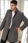 PLT9367 DEWBERRY MEN'S COAT-STRAIGHT GREY