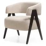Béžové designové křeslo MIZU