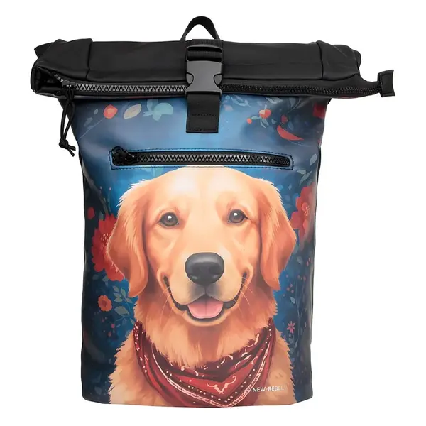 Veľký rolovací batoh New Rebels Golden Retriever