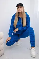 Sada s potiskem fialově modrá