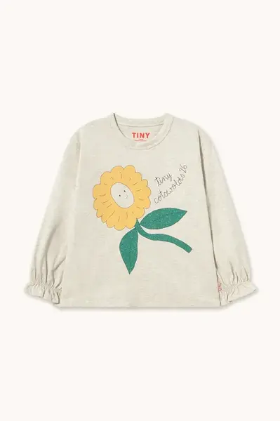 Tinycottons  tričko s dlouhým rukávem dětské bavlněné TINY DAISY GRAPHIC SLEEVE TEE