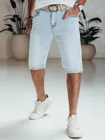 Pánské džínové kraťasy světle modré