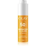 Olay Vitamin C Brighten & Glow hydratační fluid s niacinamidem SPF 50+ 50 ml