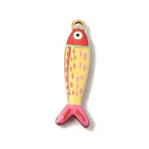 Printed 304 Stainless Steel Enamel Pendants