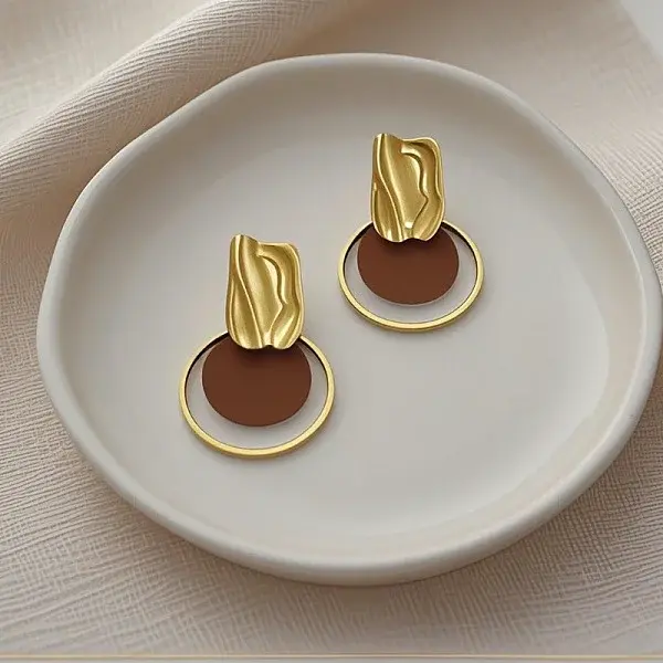 Zinc Alloy Stud Earrings