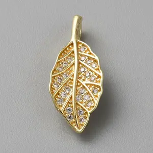 Brass with Clear Cubic Zirconia Pendants