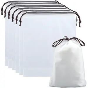 10Pcs PE Velvet Drawstring Storage Bags