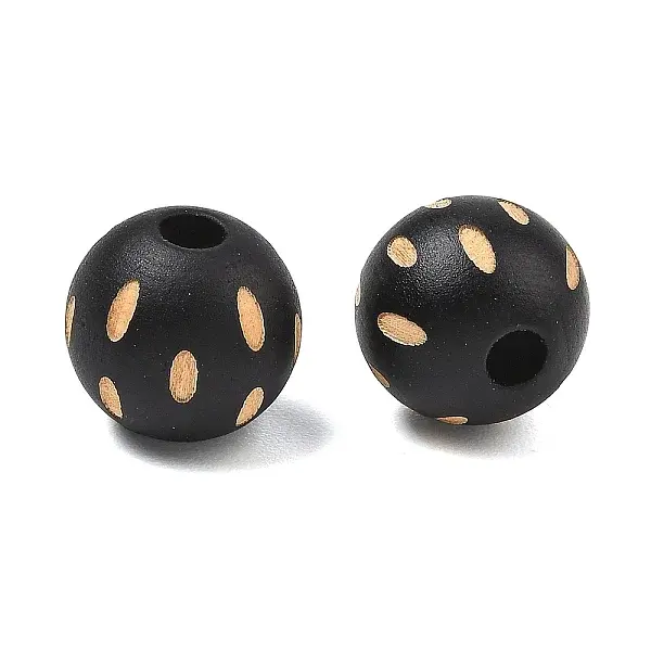 Schima Wood Carved European Beads