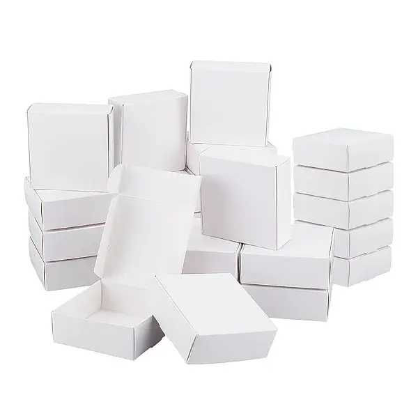 Foldable Square Paper Storage Gift Boxes