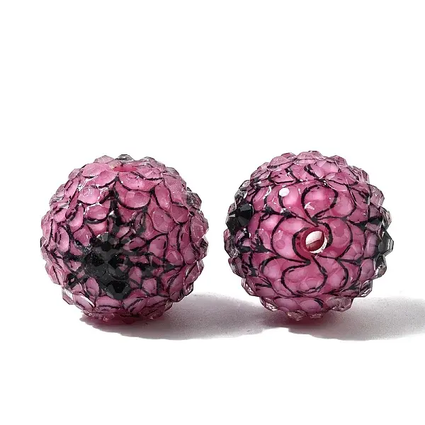 Opaque Acrylic & Transparent Resin Rhinestone Beads