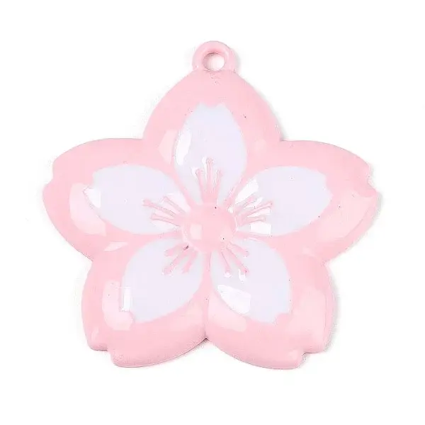 Spray Painted Alloy Big Pendants